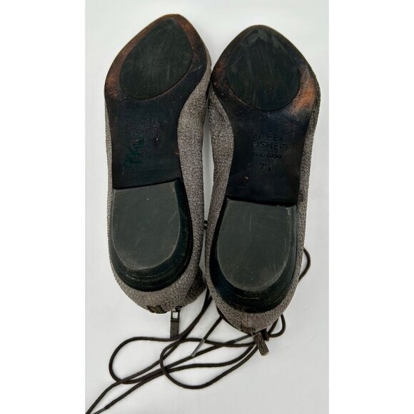 Eileen Fisher Lace-Up Heels 7.5 - Picture 6 of 7